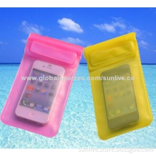 2014 hot sale waterproof plastic pouches for swimming camera